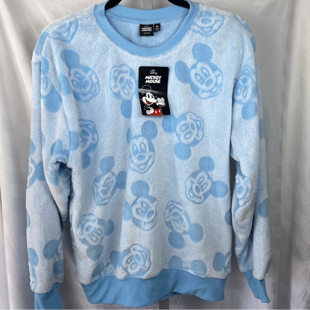 Disney‎ Light Blue Mickey Mouse Crewneck Sweater